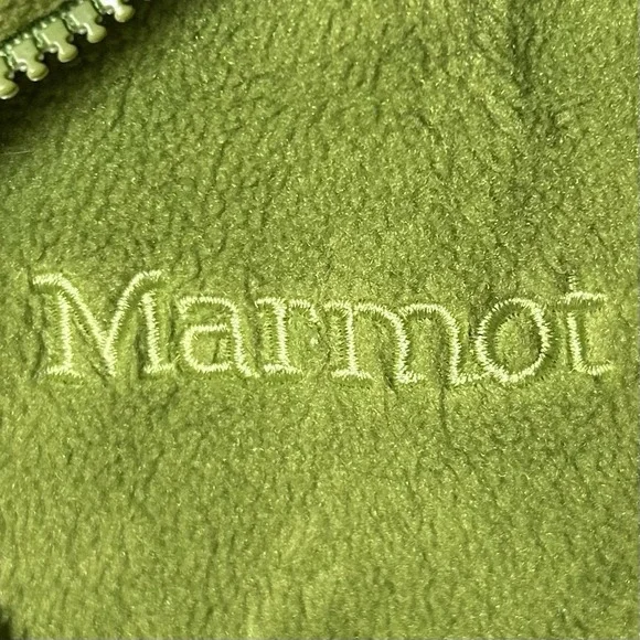 Marmot‎ Fleece Long Sleeve Full Zip Green Jacket Outdoor Performance Style - Picture 3 of 3